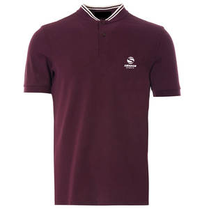 Col bombardier noir pour hommes sur mesure pour polo couleur unie respirant et grande taille décontracté Style d'affaires printemps automne - Product Image 6