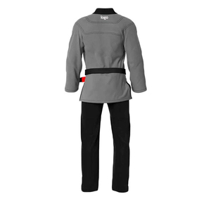 Meilleures ventes de gi de Jiu Jitsu de couleur grise Uniforme brésilien professionnel pour hommes Kimono de Jiu Jitsu respirant personnalisé Arts martiaux - Product Image 2