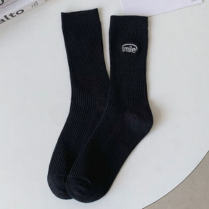 Premium ODM Custom Embroidered Logo Cotton Crew <b>Socks</b> Men <b>Cozy</b> Casual Breathable Ribbed Cuff Wholesale JZVINA Vietnam Factory - Product Image 4