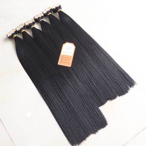 100% extensions de cheveux humains vierges bruts et fermeture assortie Super Bone Straight avec couleur naturelle origine vietnamienne - Product Image 3