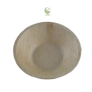 Bols profonds en feuilles de palmier naturelles Vaisselle biodégradable écologique jetable pour les hôtels de mariage-pour le service de fruits de dessert - Product Image 1
