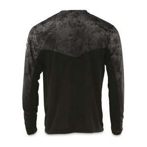 เสื้อฮู้ดตาข่ายแขนยาวของผู้ชายกันแดดใส่ตกปลาแบบสั่งตัดได้เสื้อ UPF 50เสื้อแรชการ์ดสวมใส่สีพื้นเปล่า - Product Image 2