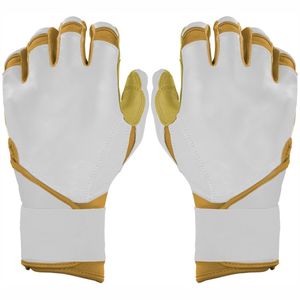 Guantes de bateo de béisbol de calidad Bruce Bolt Guantes de diseño y logotipo personalizado antideslizante de cuero dividido Premium - Product Image 1