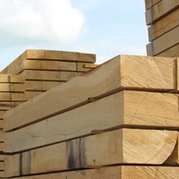 Traviesas de ferrocarril de roble aserrado para proyectos de construcción Traviesas de ferrocarril de pino de madera blanda para uso pesado