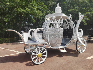 Xe ngựa đám cưới phương Tây xe ngựa cô bé lọ lem đám cưới độc quyền xe ngựa trắng - Product Image 4