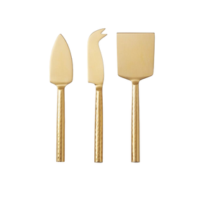 Ustensiles de cuisine pour mariage, écologiques, plaqués or, pour la cuisine à domicile, design moderne, couteau à beurre et à fromage en acier inoxydable - Product Image 1