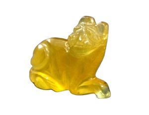 Fluorita Amarilla Natural, Gema Suelta Tallada en Forma de Gato, Cabujones para Decoración del Hogar, Venta al por Mayor, Grado AAA, 25x34 MM, Estrella - Product Image 1