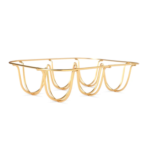 Soporte para cesta de huevos de alambre de Color dorado de hierro con estante de almacenamiento de calidad Superior para huevos para uso en la cocina 2024 recién llegado - Product Image 1