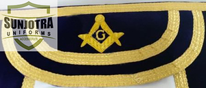 Tablier en cuir d'agneau de maître maçon classique européen Qualité traditionnelle Design brodé Couture traditionnelle - Product Image 2