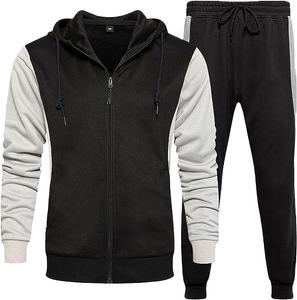 Ensemble de survêtement et de pantalon de survêtement surdimensionné personnalisé pour homme, sweat-shirt 100% coton, jogging - Product Image 1