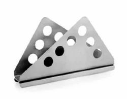 Porte-serviettes décoratif en pierre et en métal unique pour table avec support de rôle en bois - Product Image 4