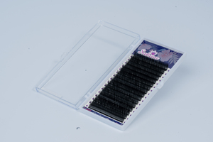 B Curl (también disponible en rizos J, C, D, L) Bandejas de fabricante de Vietnam de alta calidad Extensiones de pestañas tenues 100% Cabello sintético - Product Image 3