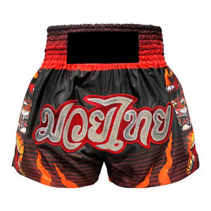 2025 directo de fábrica al por mayor de alta calidad MMA Kick Boxing Muay Thai Shorts Oem personalizable Plain Stretchy Fight Gear - Product Image 3