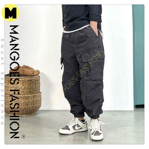 Pantalons cargo tactiques unisexes décontractés de haute qualité, respirants, en velours côtelé, avec plusieurs poches, pantalons de mode en gros - Product Image 3