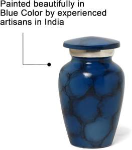 Bulk Manufacturer of Export Quality 100% Aluminum Metal Material Keepsake Cremation <b>Urns</b> at Best Market Price - Product Image 6