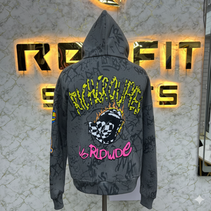 Top Tendance Nouveau Arrivé Bonne Qualité Dernière Conception Partout Sérigraphie Couleurs Solides Prix Bon Marché Zipper Hoodies - Product Image 6