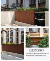 Revêtement mural extérieur en wpc Revêtement de jardin extérieur en plastique composite Panneau mural extérieur en wpc cannelé imperméable