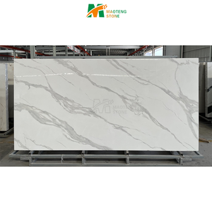 Encimeras <span class=keywords><strong>de</strong></span> Cocina Modernas <span class=keywords><strong>de</strong></span> Piedra Sinterizada Blanca Pulida, Estilo Moderno, <span class=keywords><strong>para</strong></span> Piso y Baño - Product Image 3
