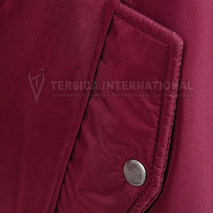 Hombres Bomber Chaqueta de invierno de lana suave Interior a prueba de viento acolchado prendas de vestir exteriores Casual Hombres Bomber Chaqueta de invierno - Product Image 5