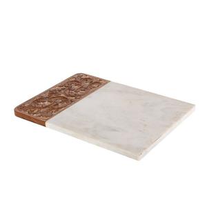Cadeau de noël planche à fromage en marbre blocs à découper de haute qualité plateaux à fromage en marbre et résine fournitures de cuisine décoratives - Product Image 1