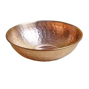 Metal Pure <b>Copper</b> Hammered Bowl Dining <b>Table</b> Decorative Food Serving <b>Copper</b> Bowl - Product Image 1