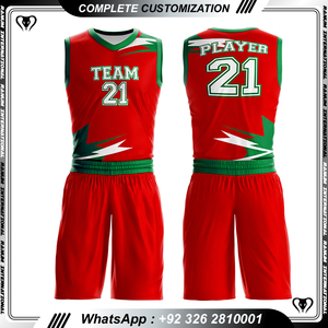 Uniforme de baloncesto hecho en Pakistán al por mayor, nuevo estilo personalizado, uniforme de baloncesto juvenil - Product Image 4