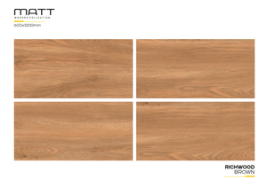 Acabado de madera de cerámica de la mejor calidad, azulejos de suelo de 600x1200mm, azulejos de cerámica de madera/aspecto de madera de porcelana, azulejos mate de 600x1200mm - Product Image 2