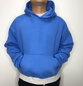 Qualité standard OEM 300gsm sweat-shirt à capuche lourd logo personnalisé sweat-shirt uni sweat-shirt unisexe en coton à la mode - Product Image 4