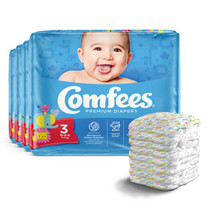 Comfees Baby Diapers Size 3 36 pcs (x4) Disposable Baby Diapers (16 - 28 lbs) - Product Image 2