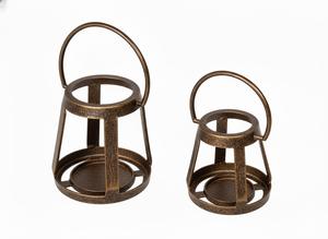 Living Decor <b>Lantern</b> Metal <b>Lantern</b> Wedding Wind Lamp Decoration <b>Lantern</b> <b>Outdoor</b> Courtyard Metal <b>Candle</b> <b>Lantern</b> With Handle - Product Image 5