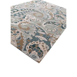 Hacienda Blue Boho Wool <b>Rugs</b> Hand Tufted Rectangular Pattern for Bedroom Living Room <b>Bedside</b> High Quality Plush Pile Tra-15057 - Product Image 2