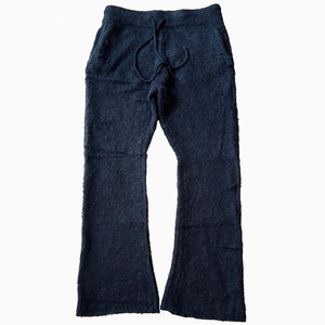 Mohair personnalisé hiver Cardigan hommes doux tricot respirant avec Logo avant Design personnalisé chaud floue Streetwear salon bas - Product Image 3