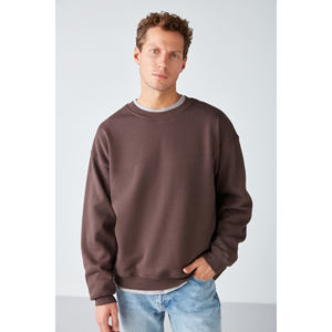 Sweat-shirt à col rond en coton biologique ultra doux pour homme GRIMELANGE Stephan, coupe ample - Product Image 1