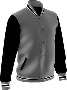 Doudoune Softshell d'hiver pour homme Style universitaire en laine mélangée avec logo brodé sur le devant - Product Image 3