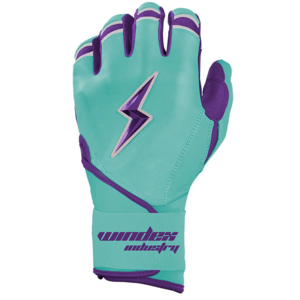 Creator Series Long Cuff Brucebolt Style Guantes de bateo 100% Premium Cabretta Guantes de bateo de béisbol de cuero - Product Image 4