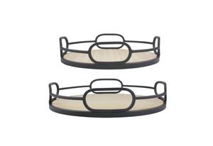 Bandeja de cesta de alambre y madera para el hogar, utensilios de cocina de alta calidad para uso en Hotel, restaurante, Bar, Decoración de mesa hecha en la India, 2023, venta al por mayor - Product Image 2