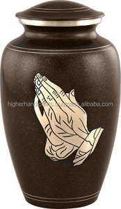 Funeral Ashes Brass Religious Burial <b>Urn</b> Pewter Cremation Handmade Human Ashes Memorial Cremation <b>Urn</b> <b>Jar</b> Supply From India - Product Image 6