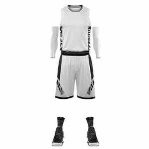 Maillot de basket-ball à séchage rapide personnalisé pour hommes, uniformes de sport respirants, conception réversible pour ensemble actif - Product Image 3