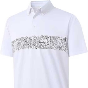 Chemises de golf pour hommes Motif imprimé poitrine à séchage rapide Chemises polo décontractées à manches courtes Chemises polo grande taille pour hommes - Product Image 1