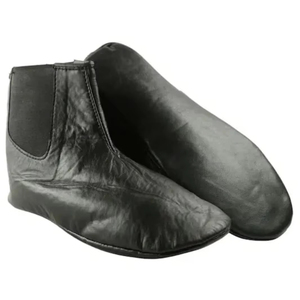 Chaussettes antibactériennes tissées en cuir blanc d'hiver pour hommes 2X1 Azad Zipper Chaussures Khuffians personnalisées - Product Image 1