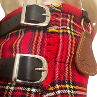 Premium 8 Yard Tartan Kilt Unisexe 16oz Acrylique Laine Fer Traditionnel Écossais Kilt Sangles En Cuir 3 Boucles Highland Wear