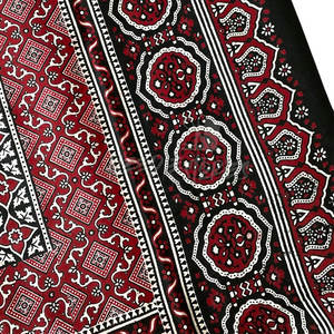 Bufanda Ajrak para adultos, envoltura bordada de algodón, diseño tradicional, elegante bufanda Ajrak para regalar - Product Image 3