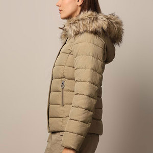 Chaqueta acolchada personalizada de diseñador para mujer, chaqueta con capucha de alta calidad, piel de oveja de satén transpirable para invierno - Product Image 3
