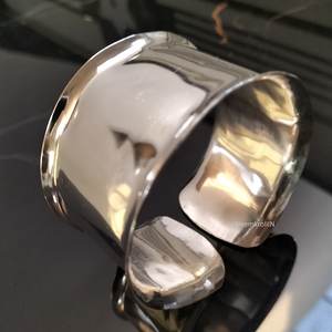 Brazalete de latón crudo de 69mm, brazalete con incrustaciones, brazalete de canal, brazalete en blanco, ancho, hecho a mano, MS, artesanía, 2017 - Product Image 3