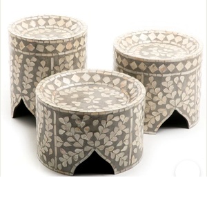 Eco Freindly Home Hotel Tabletop Decor <b>Cake</b> <b>Server</b> Custom Shape Set of 3 <b>Cake</b> Holder Mother Of Finishing <b>Cake</b> <b>Server</b> Stands - Product Image 1