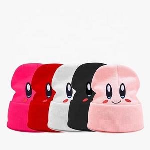 Cute Kirby Winter <b>Beanie</b> Y2K <b>Slouch</b> Cartoon Kidby Slouchy Knitted <b>Beanie</b> Hat Ribbed Lining Cuffed <b>Beanie</b> Winter Hat - Product Image 4