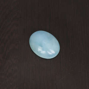 Cabochon ovale bleu 18x14mm aigue-marine naturelle 14.40cts pierres précieuses en vrac pour l'artisanat bijoux en argent - Product Image 2