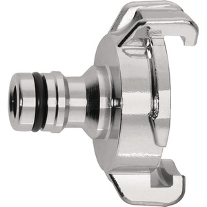 Garden Water Connector Chrome-Plated Brass Claw & <b>Plug</b> <b>Adapter</b> System by GEKA - Product Image 1