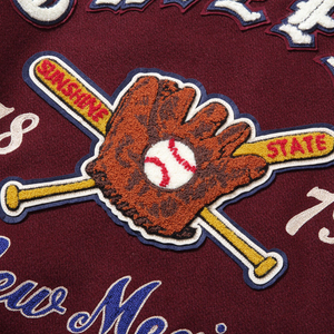 Wholesale <b>Plain</b> <b>Varsity</b> <b>Jacket</b> Custom High Quality Baseball <b>Jacket</b> With Leather Sleeve Wool <b>Varsity</b> <b>Jackets</b> For Men - Product Image 3