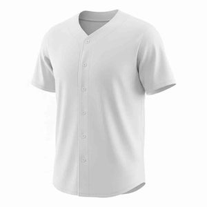 Maillot de baseball respirant grande taille uni, uniforme d'équipe entièrement boutonné, personnalisable, vierge, 100 % polyester, vêtements de sport – Prix de gros - Product Image 4